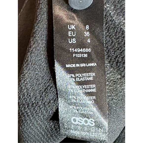 Asos Design tiered dress with ruffle at the sleeve area Size 4 - Picture 7 of 7